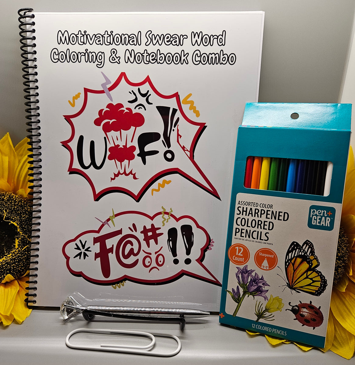 Motivational Swear Word Coloring & Notebook Combo – Vee's Professional ...